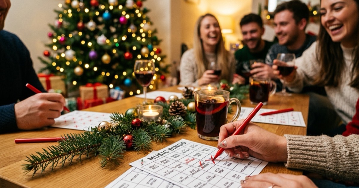 Christmas music bingo generator: free printable cards from any holiday playlist